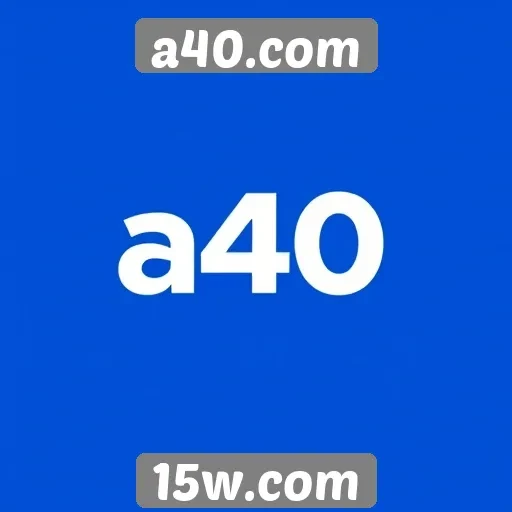 Cadastro e navegação no site a40.com