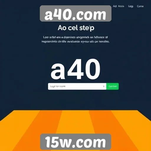 Desempenho técnico do site a40.com é avaliado